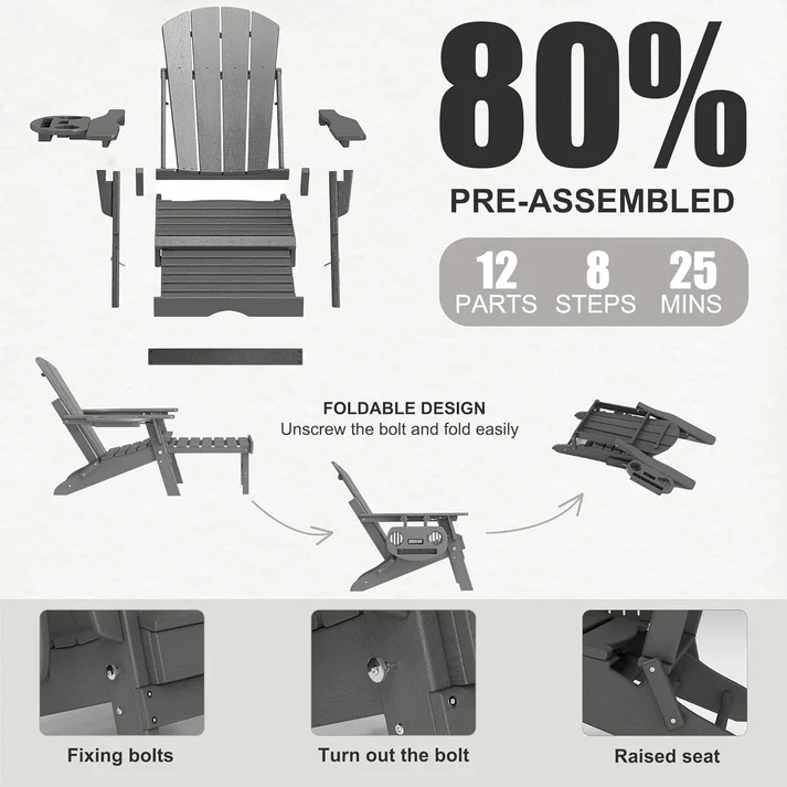 LEKOPS -  Waterproof Adirondack Chair