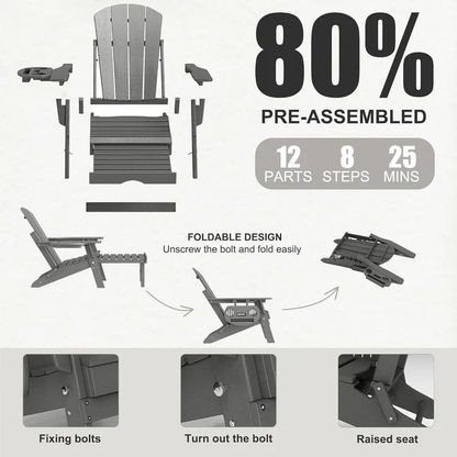 LEKOPS -  Waterproof Adirondack Chair