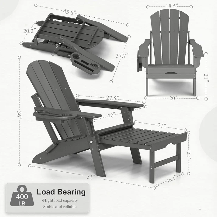 LEKOPS -  Waterproof Adirondack Chair